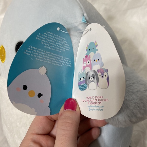 NWT Squishmallows Camden baby blue chick. Approx. 8 inches. - Picture 14 of 14